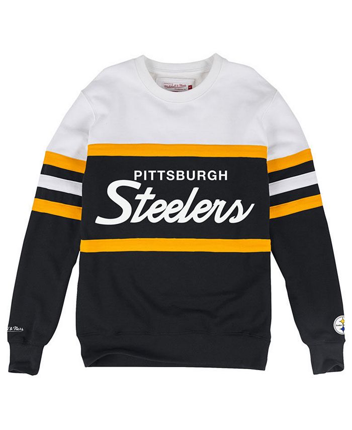 Mitchell & Ness Men's Pittsburgh Steelers Head Coach Crew Sweatshirt ...