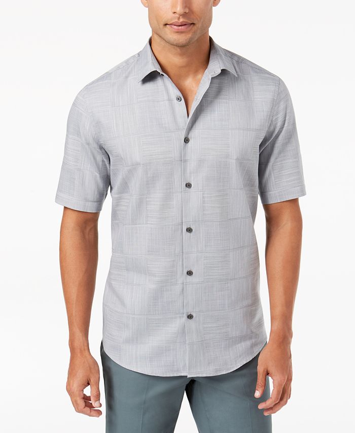 Alfani Men's Layton Fine Striped Shirt, Created for Macy's - Macy's