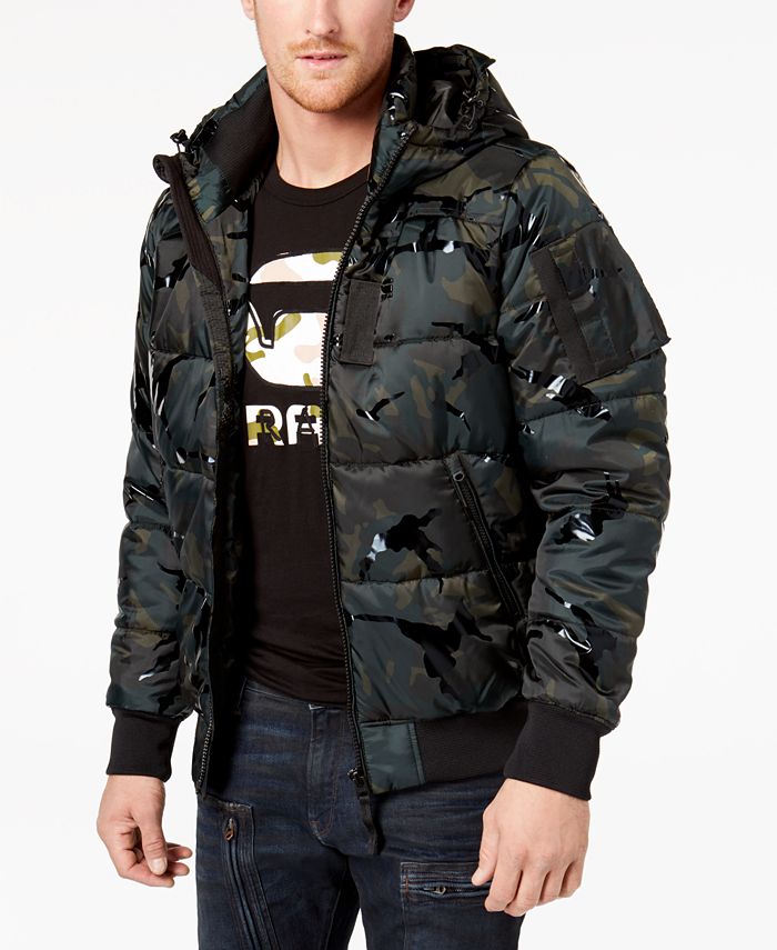 Ongrijpbaar mager Renderen G-Star Raw Men's Hooded Camo Puffer Coat & Reviews - Coats & Jackets - Men  - Macy's
