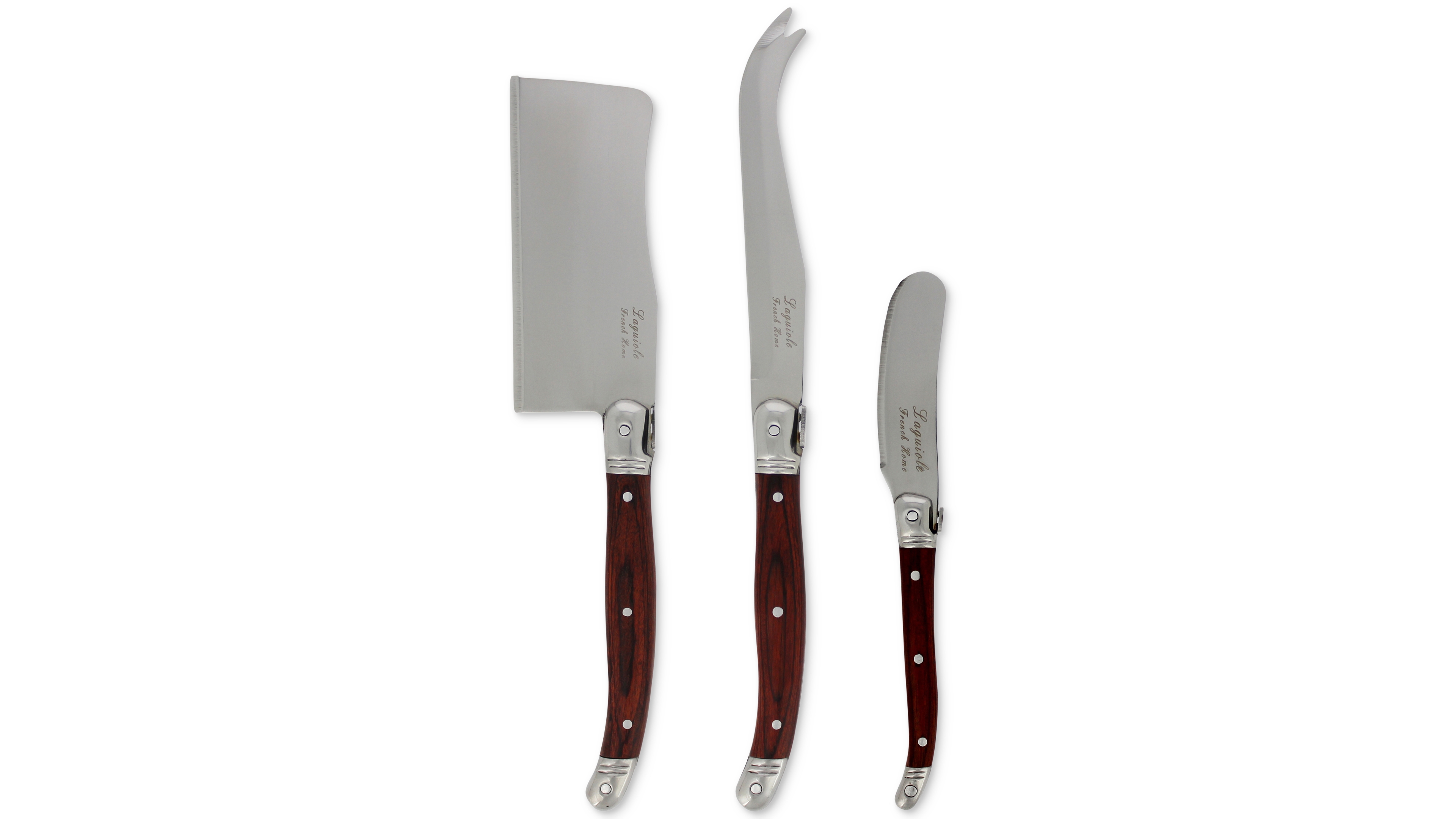French Home Laguiole Cheese Knife Set, 3 Piece