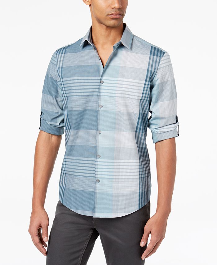 Alfani Men's Billson Plaid Shirt, Created for Macy's - Macy's