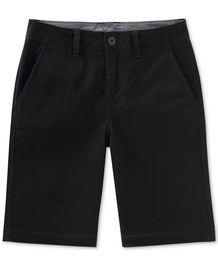 Calvin Klein Motion Stretch Flat-Front Shorts, Big Boys - Macy's