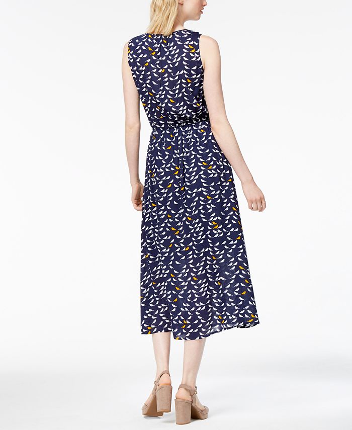 Maison Jules Bird-Print Maxi Dress, Created for Macy's - Macy's