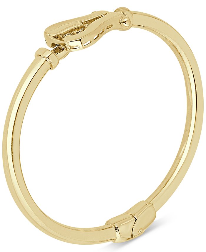  5 3/4 inch Oval Eye Hook Bangle Bracelet w/St. Thomas of  Villanova in Gold-Filled : Clothing, Shoes & Jewelry
