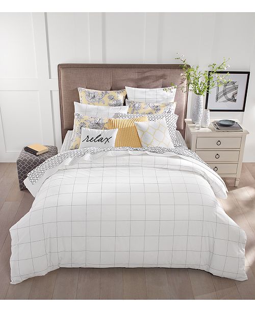 Charter Club Windowpane Duvet Cover Sets Created For Macy S