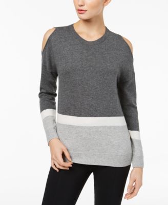 macys cold shoulder sweaters