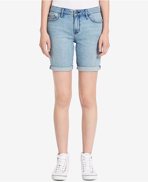 Calvin Klein Jeans Denim Bermuda Shorts & Reviews Shorts Women Macy's