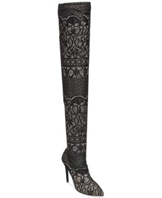 Steve Madden - Women's Tiffy Over-The-Knee Lace Boots
