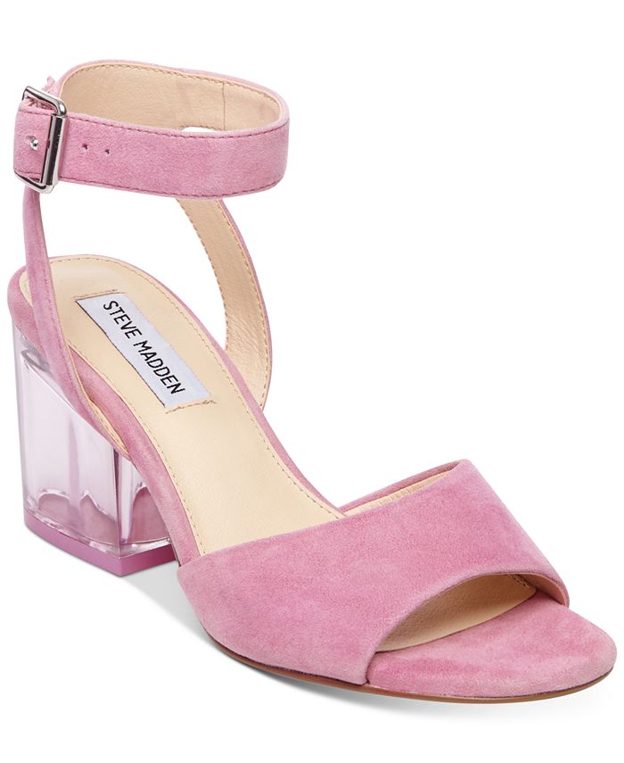 Steve madden lucite on sale sandals