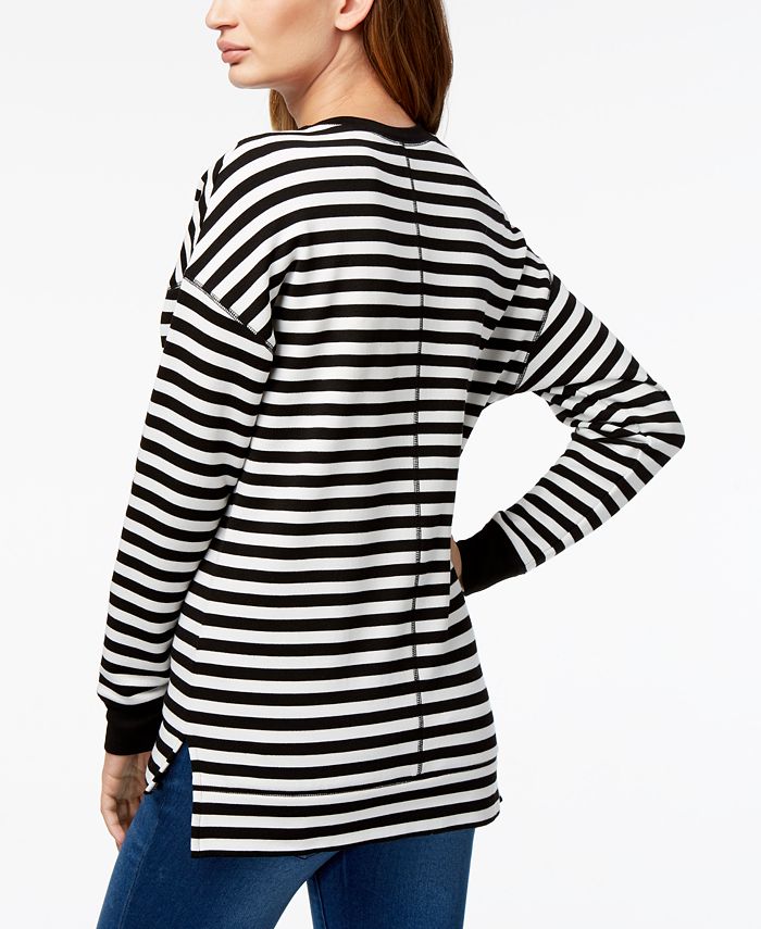 Carbon Copy Striped Sequin-Embellished Sweatshirt - Macy's