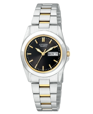 image of Citizen Women-s Two Tone Stainless Steel Bracelet Watch 28mm EQ05654-59E
