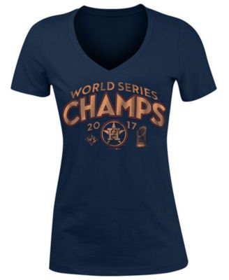 5th & Ocean - Women's 2017 World Series Champ Gold Trophy T-Shirt