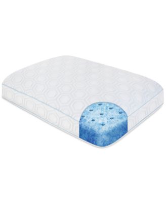 SensorGel CLOSEOUT!  Luxury Gel-Infused Memory Foam Oversized Gusseted Pillow with Heat Reducing COOLcloth Cover and Built-In iCOOL Technology System