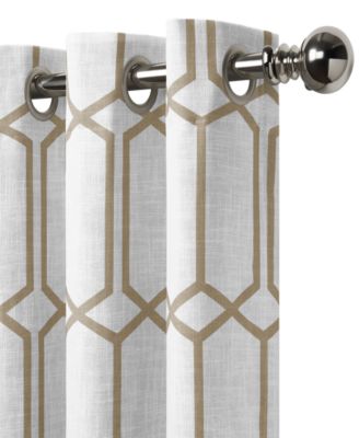 Kaiden Geometric Room Darkening Window Curtain