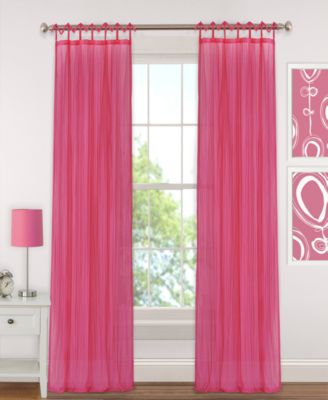 Elrene Greta Crushed Sheer Curtain Panels