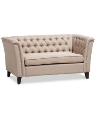 BLUSH & BRASS - Prima Loveseat, Quick Ship