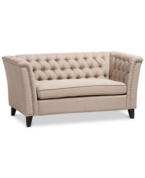 BLUSH & BRASS CLOSEOUT! Prima Loveseat, Quick Ship