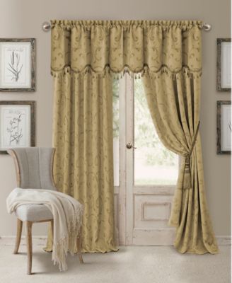Mia Jacquard Scroll Blackout Window Curtain