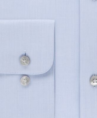Men's Classic-Fit Non-Iron Performance Herringbone Dress Shirt