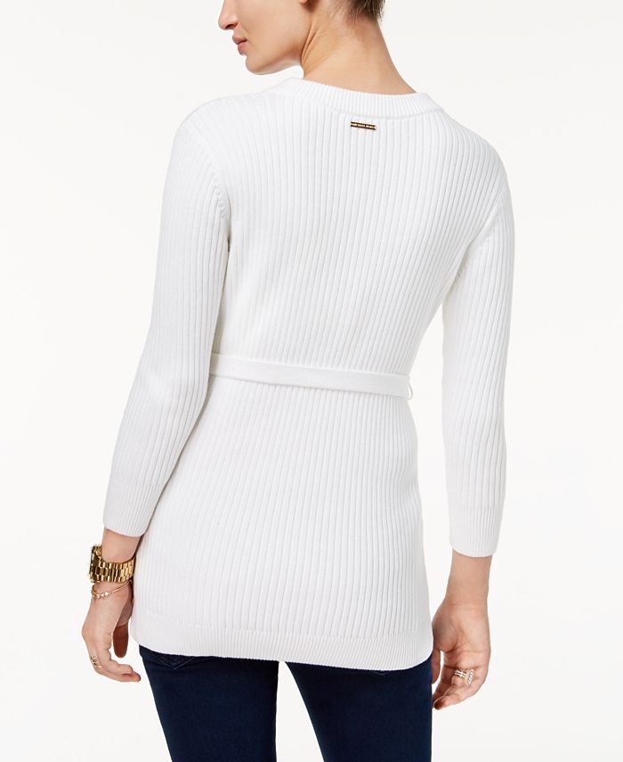 Michael Kors Women's Button Trim Sweater White Size Petite Medium main image 1