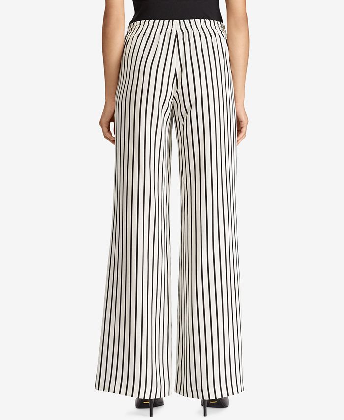 Lauren Ralph Lauren Striped Wide-Leg Pants - Macy's