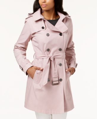 Michael Kors Double-Breasted Trench Coat - Macy's