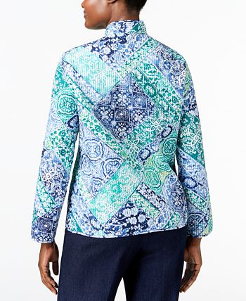 Alfred dunner reversible quilted jacket new arrivals