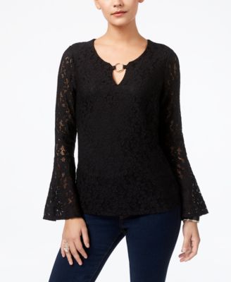 Thalia Sodi - Embellished Lace Top
