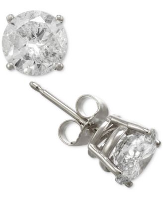 white diamond earrings