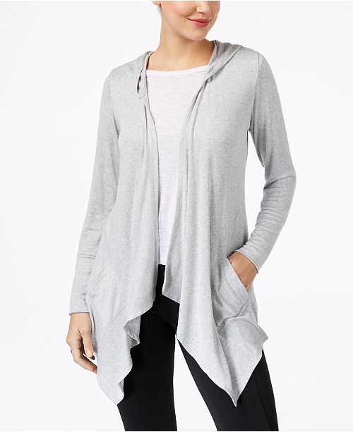 Style Co Hooded Draped Cardigan Created For Macy S Reviews