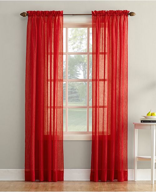 Lichtenberg No 918 Crushed Voile 51 X 63 Sheer Curtain Panel