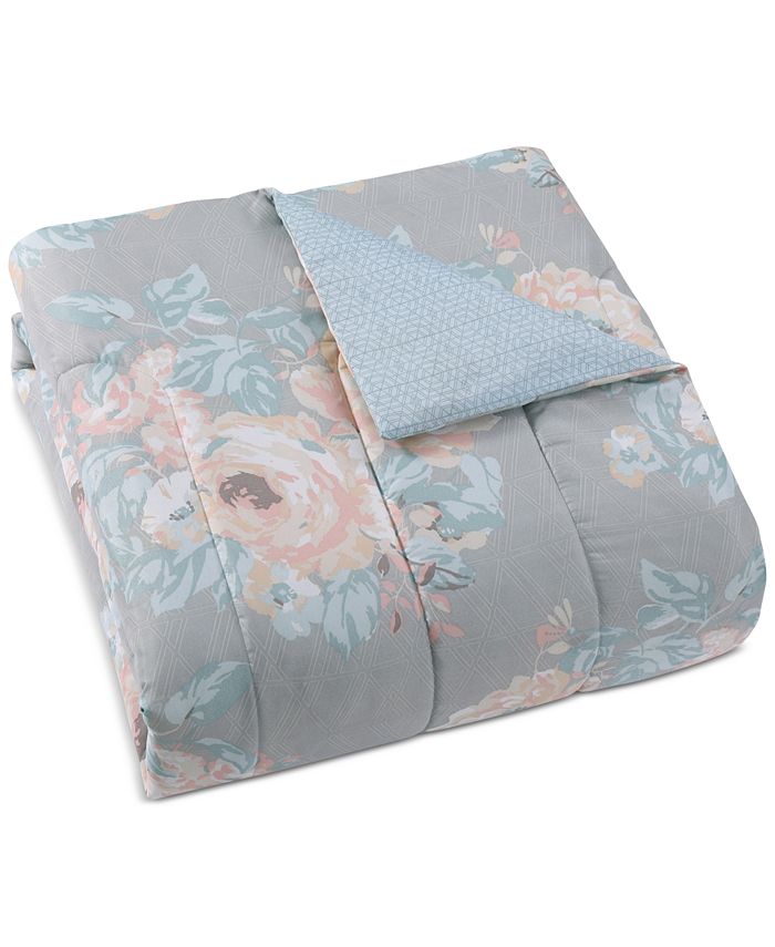 Pem America Geo Floral 3-Pc. Reversible Full/Queen Comforter Set - Macy's