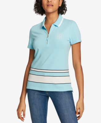 Tommy Hilfiger Zip-Up Polo Top, Created 