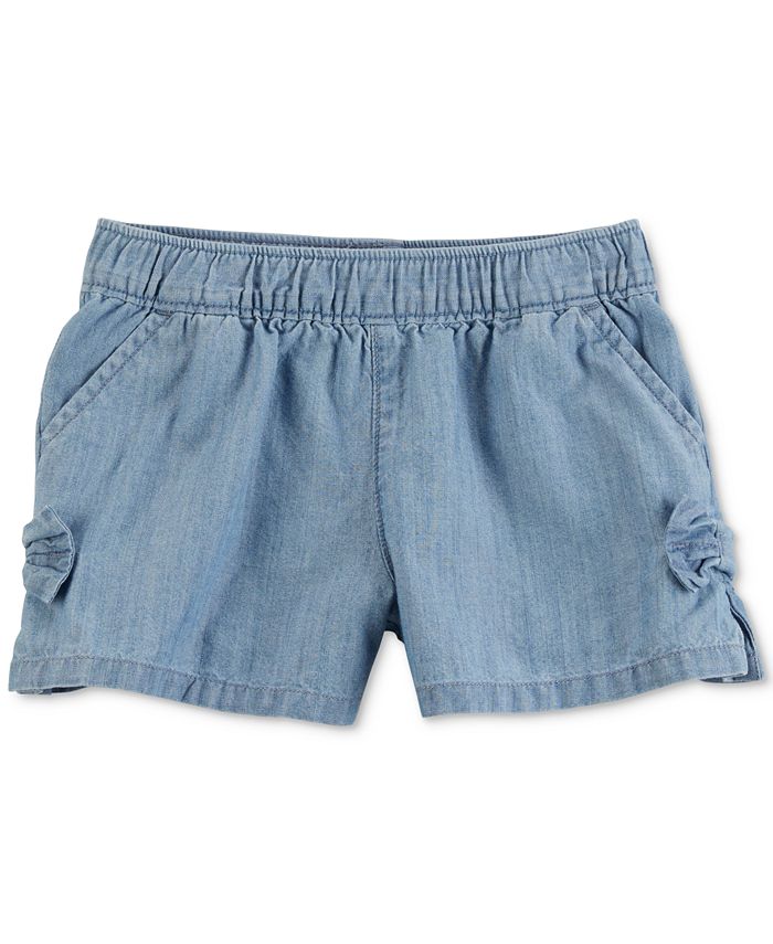 Carter's Denim Side-Bow Cotton Shorts, Little Girls & Big Girls ...