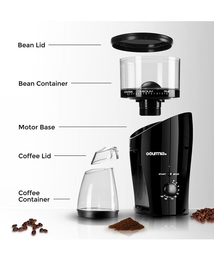 Gourmia GCG185 Electric Cone Burr Coffee Grinder Macy