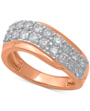 image of Diamond Swirl Band (1-1/3 ct. t.w.) in 14k Rose Gold