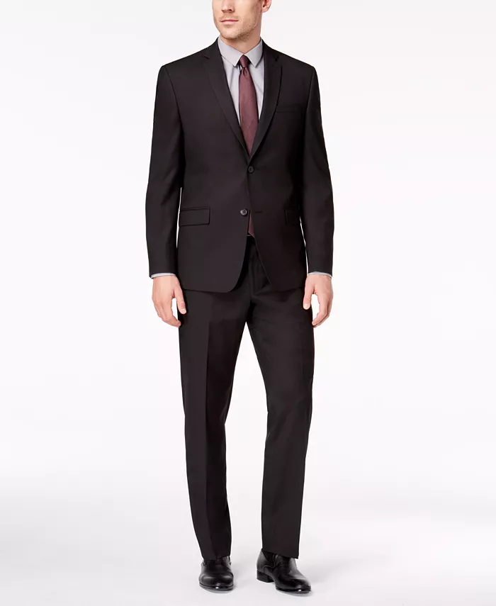 by Andrew Marc Men's Slim Fit 2-Piece Suit