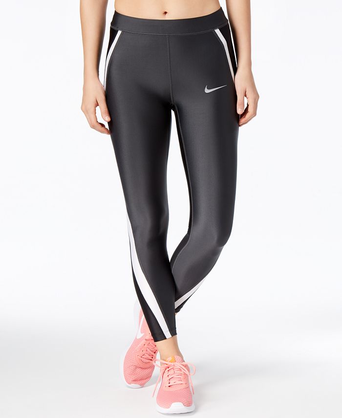 Nike Women's Speed Colorblocked Ankle Running Leggings - Macy's