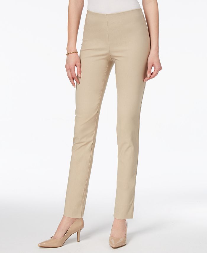 Charter Club - Tummy Control Pull-On Skinny Pants, Created for Macy's