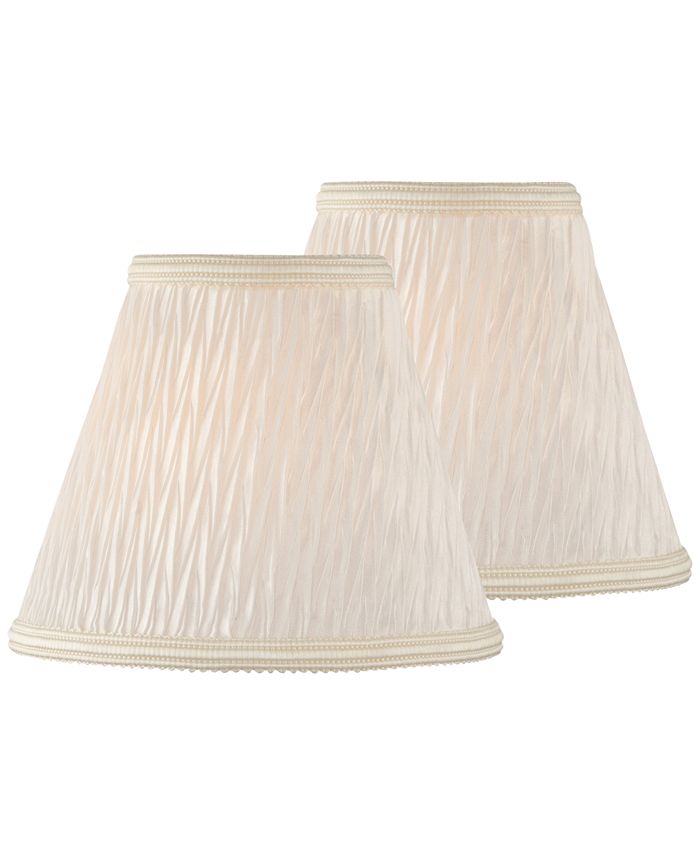 Lite Source - Set of 2 Clip-on 5" Pleated Chandelier Shade