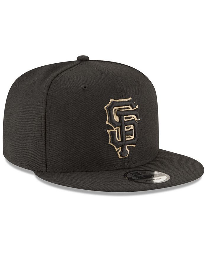 San Francisco Giants Sf New era 9fifty Black Upside A Frame Snapback Hat cap Nwt