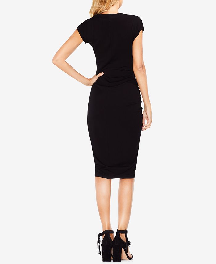 vince camuto ruched dress