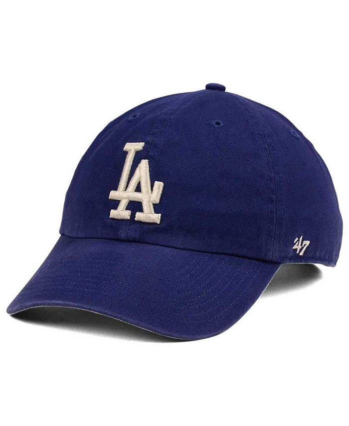 '47 Brand Los Angeles Dodgers Timber Blue CLEAN UP Cap - Macy's