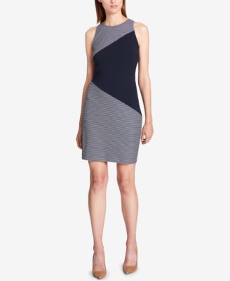 tommy hilfiger colorblock sheath dress