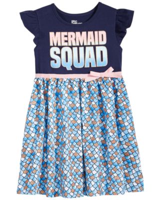 Epic Threads Mermaid Squad Dress, Little Girls, Created for Macy's - Macy's
