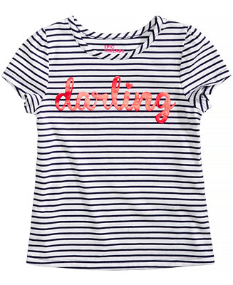 Epic Threads Darling Striped T-Shirt, Little Girls, Created for Macy's ...