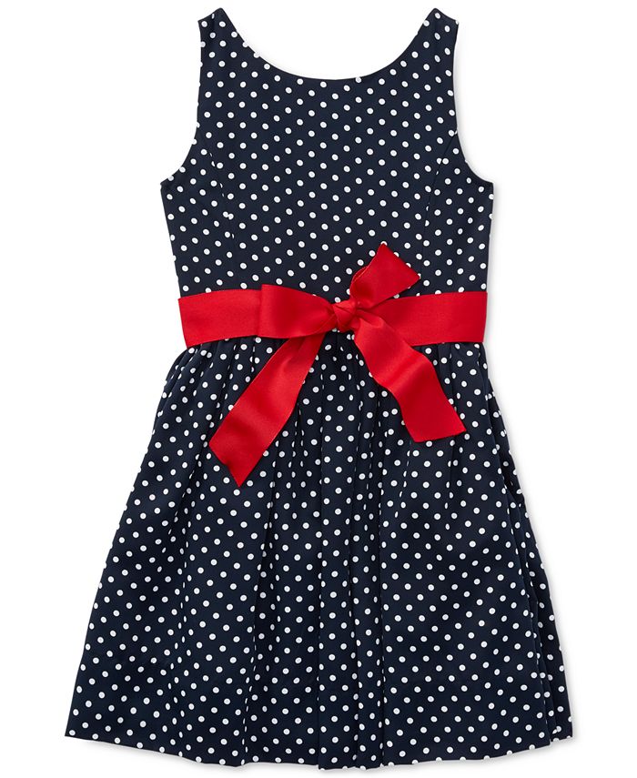 Polo ralph lauren polka dot dress new arrivals