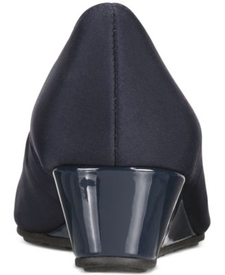 Women's Candra Peep Toe Wedge Dress Pumps