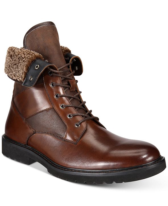 Bar III Men's Griffin Lace-Up Boots, Created for Macy's & Reviews - All ...
