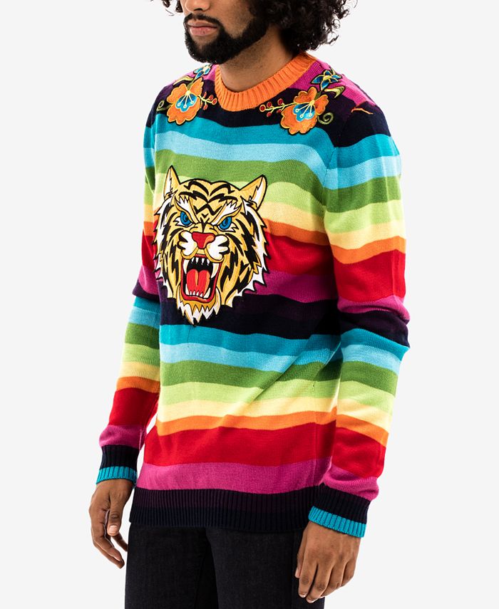 Hudson NYC Men's Rainbow Tiger Sweater & Reviews - Sweaters - Men - Macy's